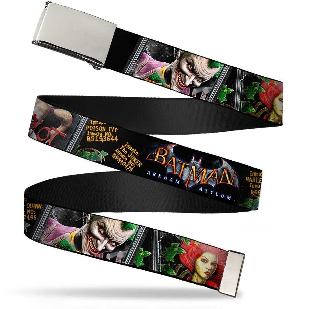 2689 Blank Chrome 1.5" Bo Buckle Batman Arkham Asylum Patients Joker Poison